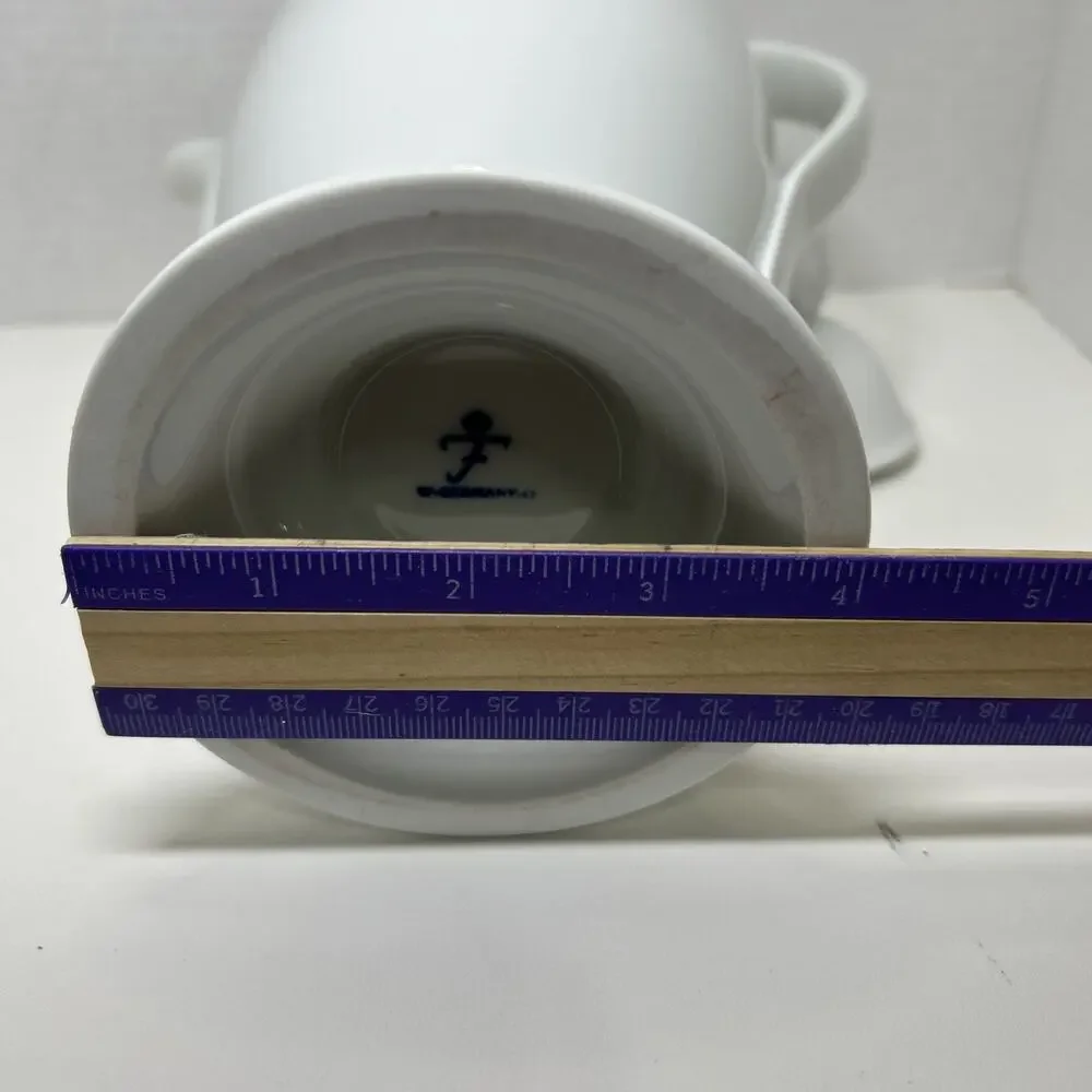 Vtg Furstenberg Porcelain White Tall 10